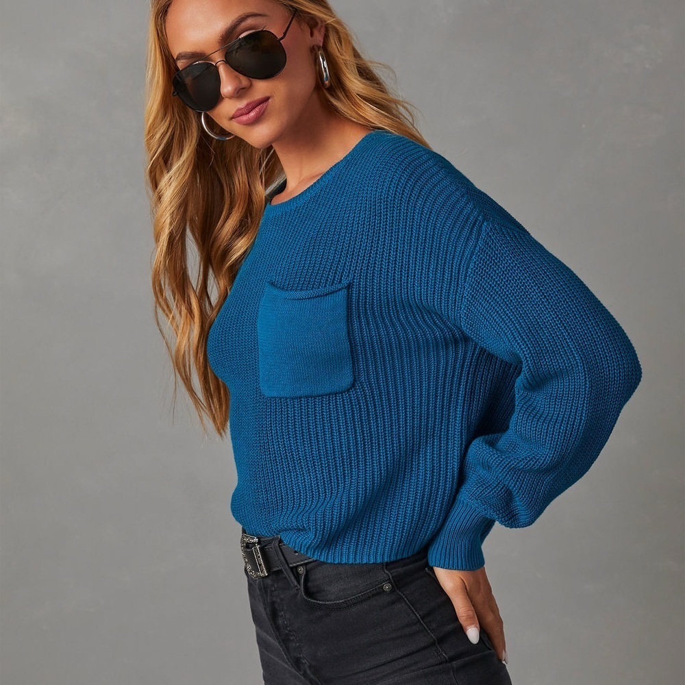 Vici Kerry Relaxed Long Sleeve Sweater Top like new size medium - Picture 3 of 7